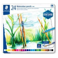 ESTUCHE DE METAL CON 24 LÁPICES, COLORES SURTIDOS STAEDTLER 14610C M24 (Espera 4 dias)